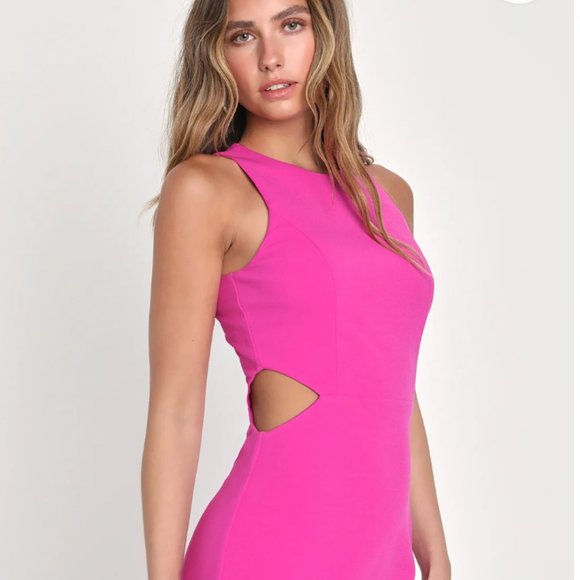 Hot Pink LULU's Maxi Dress. Size Medium. NWT. - Picture 1 of 3